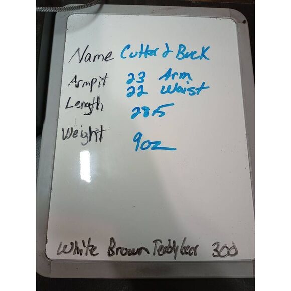 Michigan Wolverines Cutter and Buck Shirt Men's Medium Black White Button Front - Picture 9 of 9